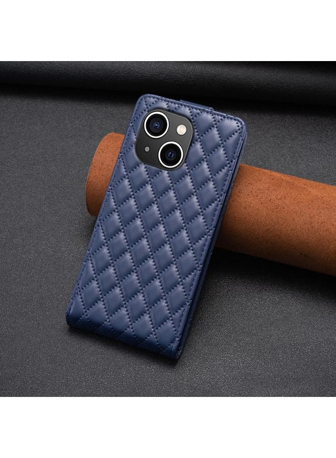 S-TOP Case For iPhone 14 Diamond Lattice Vertical Flip Leather Phone Case - Image 3