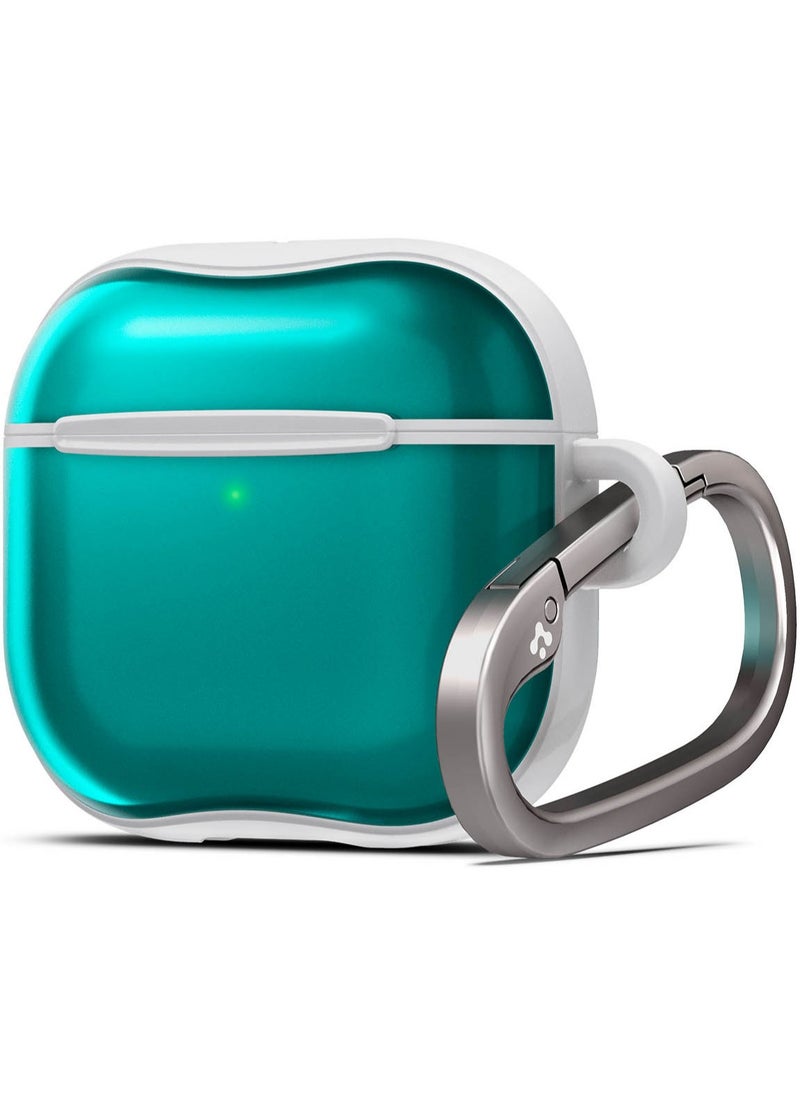 Spigen Ultra Hybrid AirPods 4 Case Cover Classic C1 with Carabiner - Bondi Blue  - Image 1