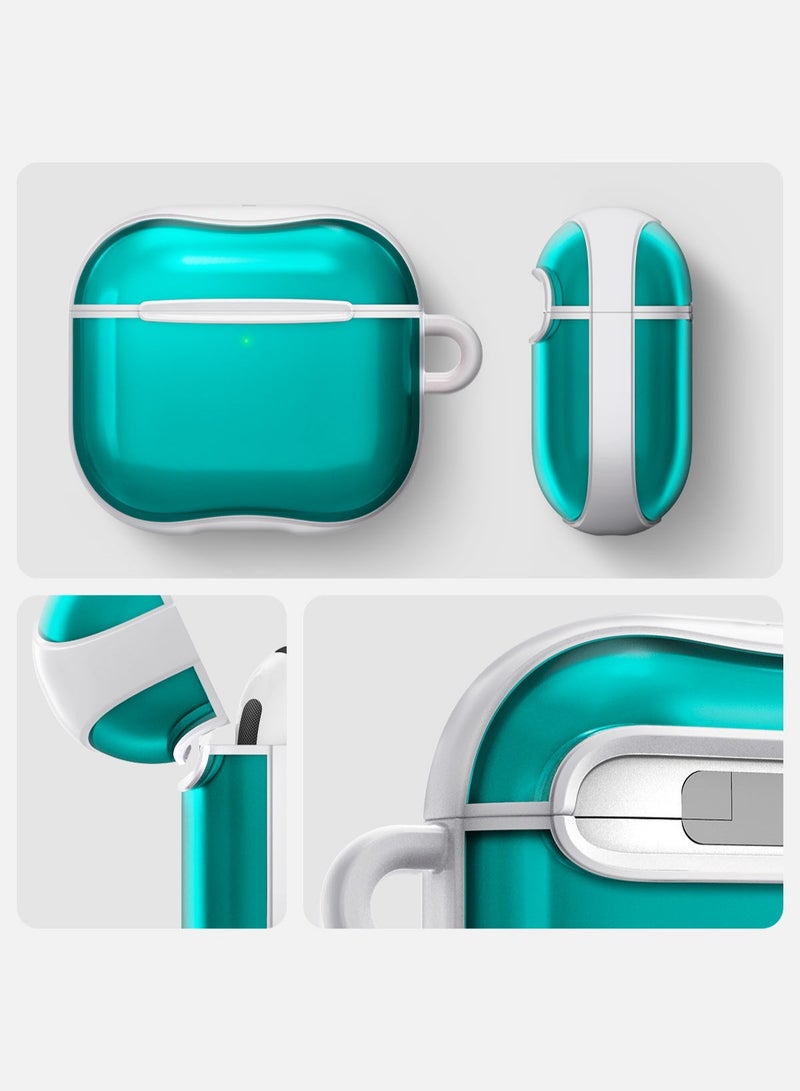 Ultra Hybrid AirPods 4 Case Cover Classic C1 with Carabiner - Bondi Blue
