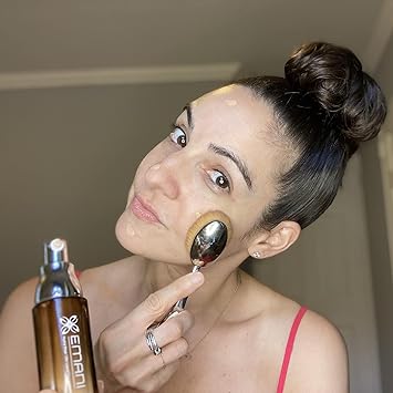 Emani 12 Hour Makeup Foundation Liquid Medium to Full Coverage 252 Sand Beige Medium Tan 100 Vegan Natural good for Sensitive Skin - Image 3