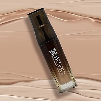 Emani 12 Hour Makeup Foundation Liquid Medium to Full Coverage 252 Sand Beige Medium Tan 100 Vegan Natural good for Sensitive Skin - Image 4