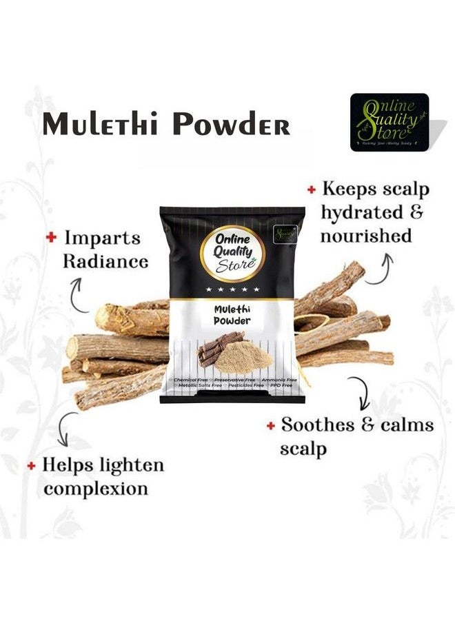 Online Quality Store - Licorice (Mulethi) Powder ;Yashtimadhu Powderliquorice Powder ;Glycyrrhiza Glabra Powder ;Pure Mulethi Powder For Facebodyskin & Hair ;Natural Pure Mulethi Powder Best For Hair And Skin Care 100G - Image 1
