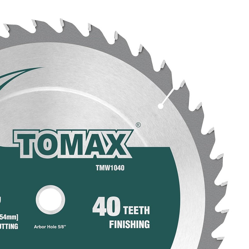 TOMAX 10-Inch 40 Tooth ATB Finishing Saw Blade with 5/8-Inch Arbor - Image 4