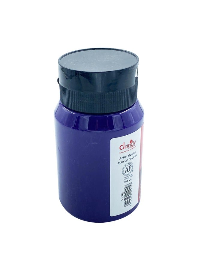 DANDY Mauve Purple Acrylic Color 500 Ml Dandy - Image 2