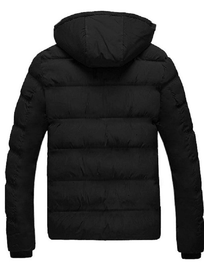 general Winter Puffer Down Jacket Long Sleeve Zipper with Removable Hood - Image 2
