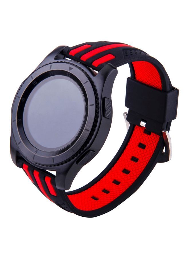 نيبمينينت سوار بديل بنقشة خطوط لساعة سامسونج جير S3 كحلي/ أزرق/ أحمر - Image 4
