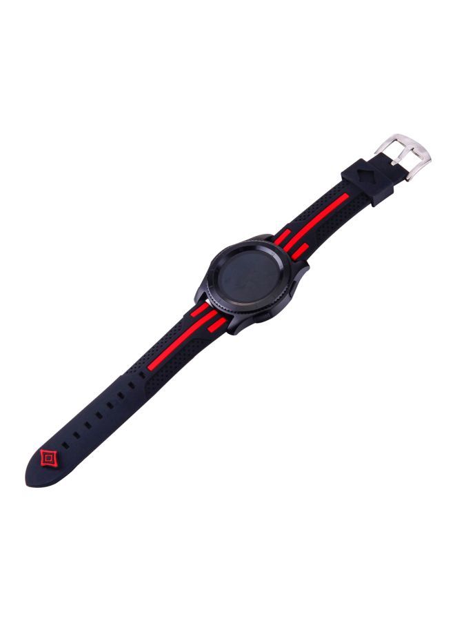 نيبمينينت سوار بديل بنقشة خطوط لساعة سامسونج جير S3 كحلي/ أزرق/ أحمر - Image 3