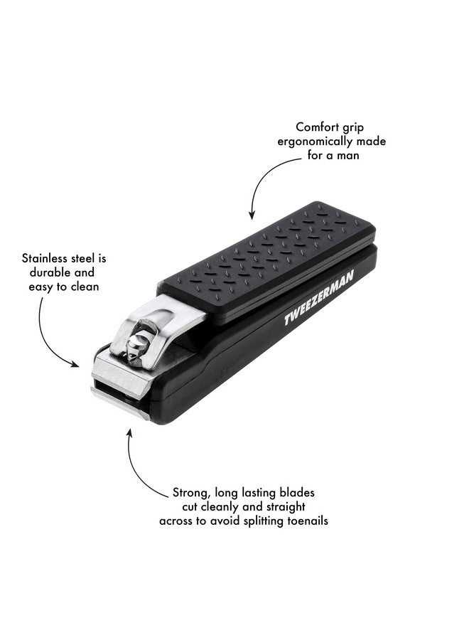 تويزرمان ماكينة قص أظافر القدم للرجال باللون الأسود - Image 4
