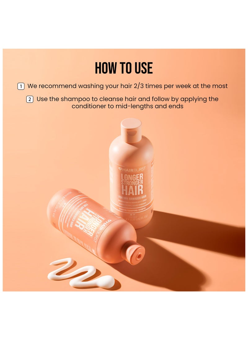 HAIR BURST Shampoo and Conditioner Set For Dry & Damaged Hair — Moisture Locking, Breakage Reducing, Colour Protecting - Enriched with Vitamin B5, Almond Oil & Fig Extract - Silicone Free UK Made  - Image 3
