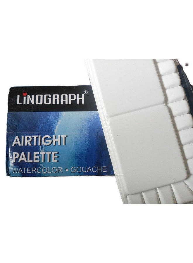Worison Linograph Airtight 20 Well Watercolor Folding Palette with 2 Mixing Areas and a Removable Clear Tray - Image 3