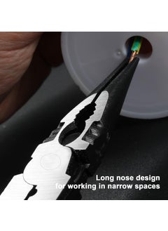KPS KPS 5 In 1 Wire Plier Multipurpose Plier Tool With GrippingWrenchCutterCrimping Wire Stripper Accessories Winding Wire Bending Gadget For Electrician Hand Tool Pack of 1Multicolor  - Image 3