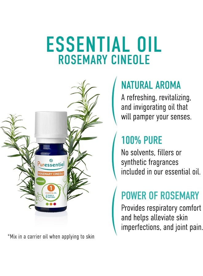 Puressentiel Essential Oils For Diffusion Infused With Rosemary Cineole Blend Undiluted 30Ml - Image 2
