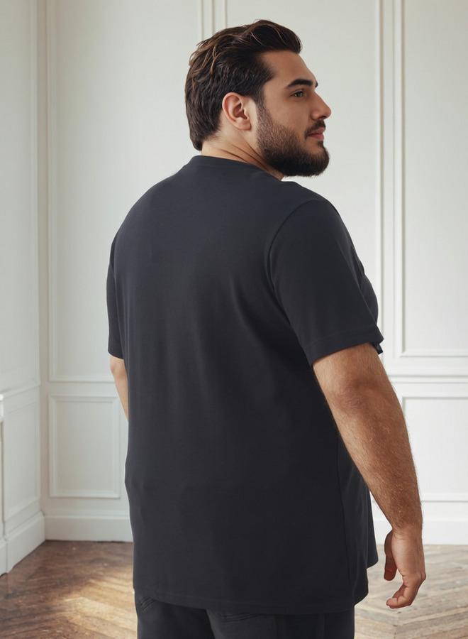 Splash FAV Men Regular Fit Crew Neck Short Sleeves Slogan Print T-shirt - Image 3