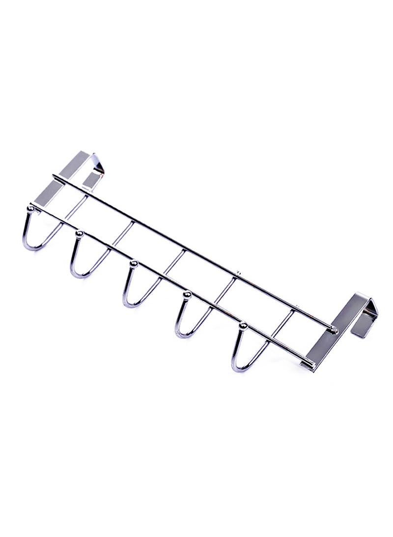 Y&D Bag Towel Coat Clothes Hat Over Door Hanger 5-Hook Bathroom Hanging Rack Holder - Image 2