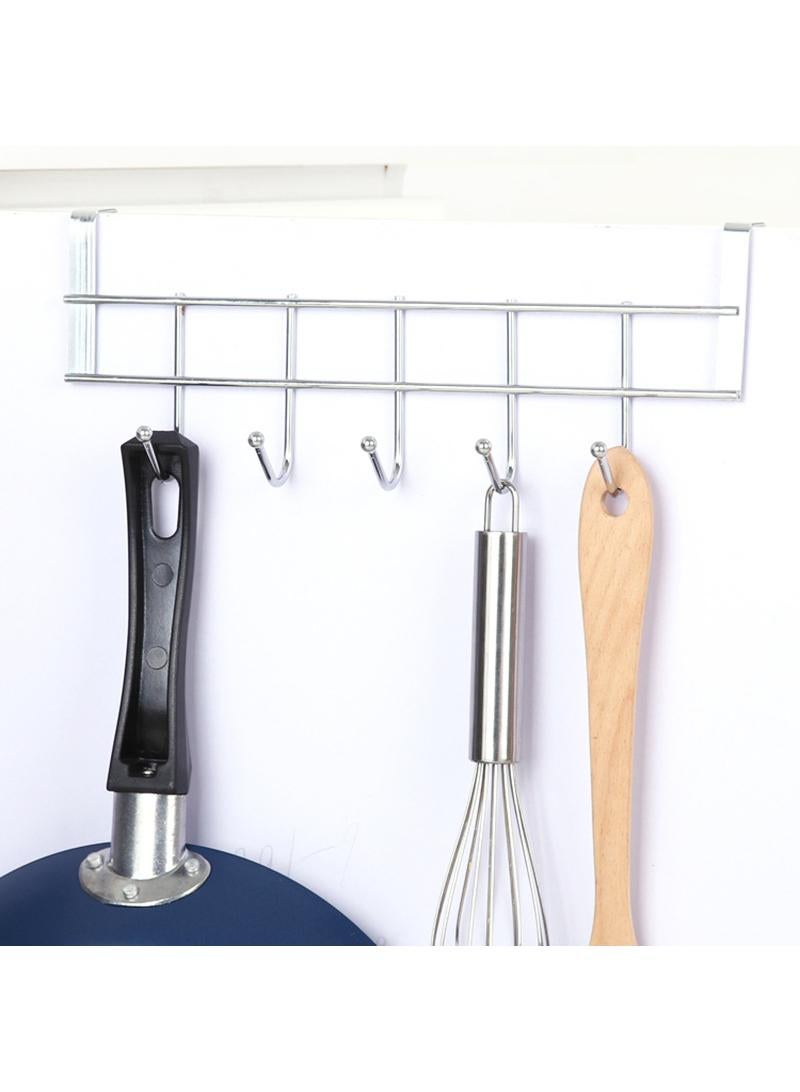 Y&D Bag Towel Coat Clothes Hat Over Door Hanger 5-Hook Bathroom Hanging Rack Holder - Image 3