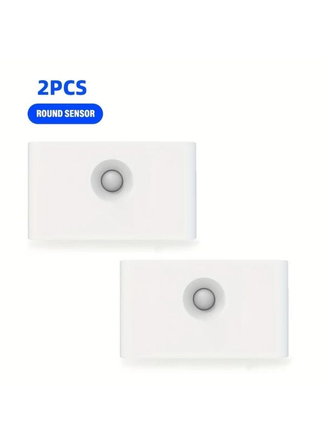 Circular Sensors Smart LED Night Light Motion Sensor USB Rechargeable Dimmable 2pcs - Image 1