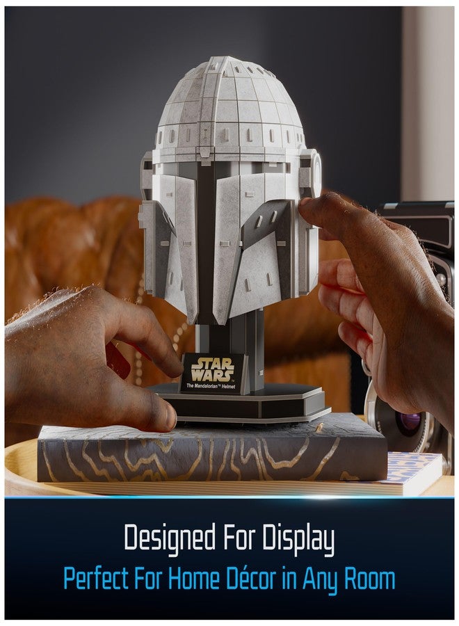4D Build, Star Wars Mandalorian Helmet 3D Model Kit, Star Wars Collectibles & Desk Decor, Adult Puzzle, Building Toys, 3D Puzzles for Adults & Teens, 88 Pieces, Gift Ideas for Ages 12 & Up - Image 5