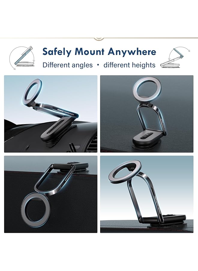 KASTWAVE For Magsafe Car Mount, Magnetic Car Phone Holder, 360° Rotation Strong Magnet Car Phone Mount Dash Cell Phone Holders For Your Car, Car Accessories For Iphone 16/15/14/13 For Magsafe Cases - Image 3