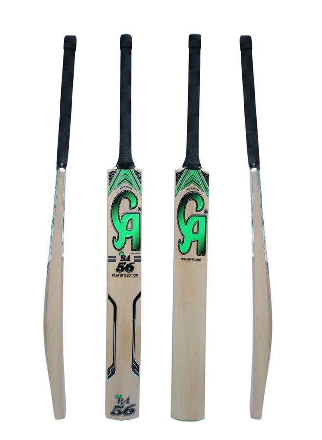 تبلد مضرب كريكيت من خشب الصفصاف الإنجليزي من SAG CA | مضرب خفيف الوزن كامل الحجم | مضرب فاخر من خشب الصفصاف الإنجليزي لكرة الموسم | مقبض مريح مصمم هندسيًا | مثالي للضربات القوية في مباريات الأندية والبطولات - Image 1