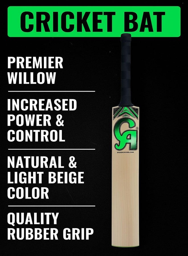 تبلد مضرب كريكيت من خشب الصفصاف الإنجليزي من SAG CA | مضرب خفيف الوزن كامل الحجم | مضرب فاخر من خشب الصفصاف الإنجليزي لكرة الموسم | مقبض مريح مصمم هندسيًا | مثالي للضربات القوية في مباريات الأندية والبطولات - Image 3