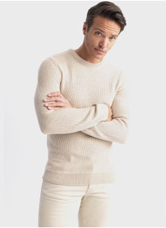 Crew Neck Knitted Sweater - pzsku/Z8DD08E66AE579D171CADZ/45/_/1699895954/45ede3cb-32d6-4e8b-a918-6ec2f4f8b297