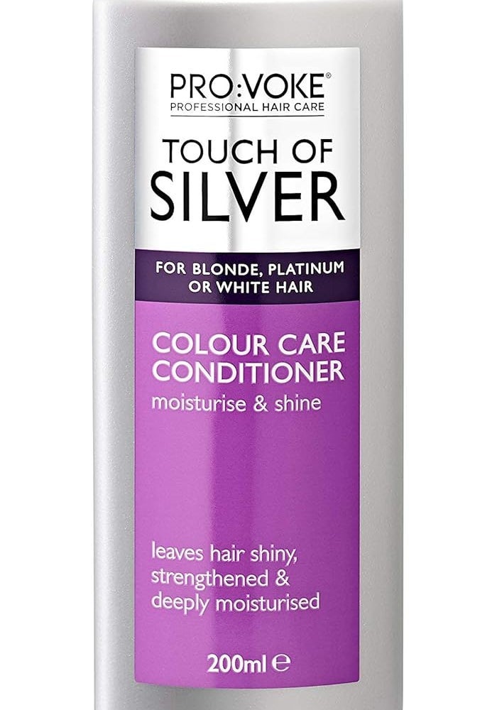 PROVOKE Touch of Silver Colour Care Conditioner 200 ml - Moisturising Formula for Blonde, Platinum, and White Hair - Image 1