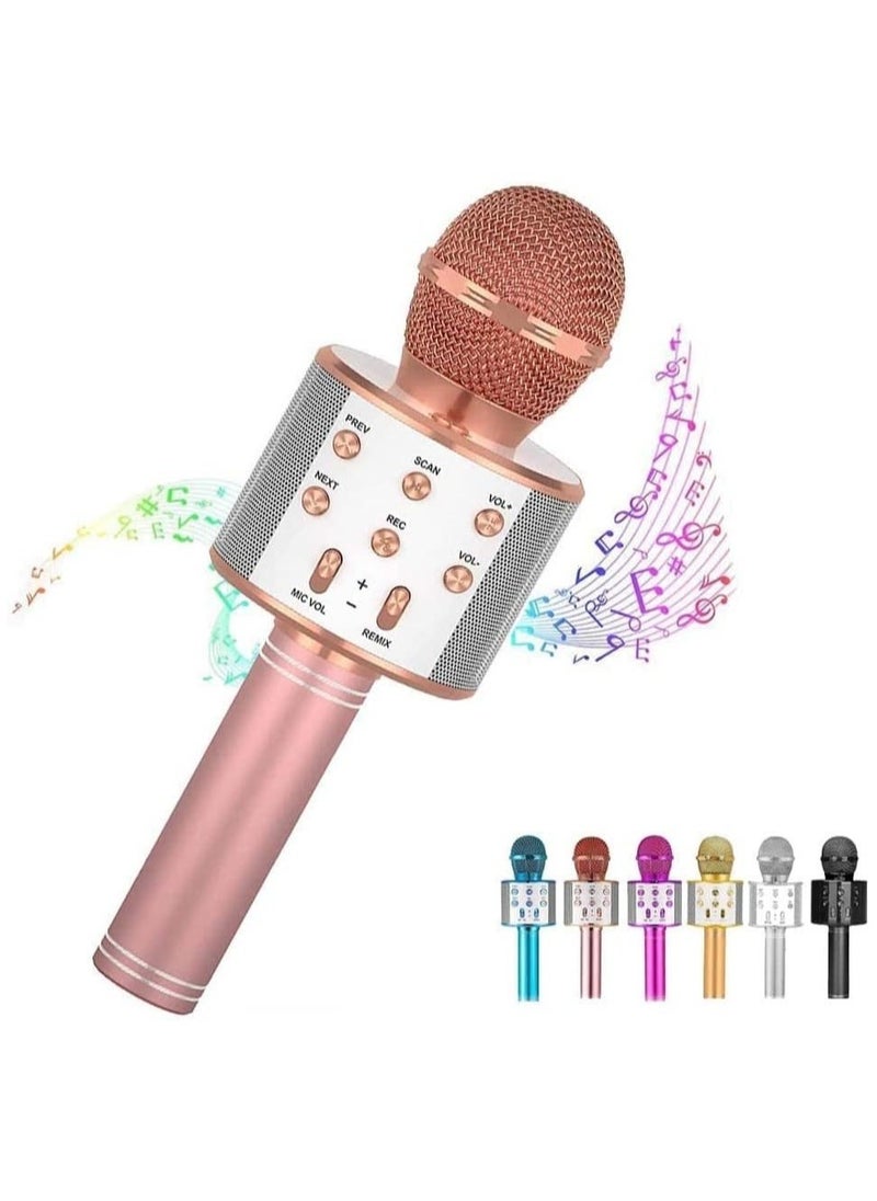 Bluetooth Microphone for kids Birthday Gift Toys for Age 3 4 5 6 7 8 9 10 Girls Boys Wireless Karaoke Mircrophone Little Kid Gifts Toy for Toddler Children  - Image 1