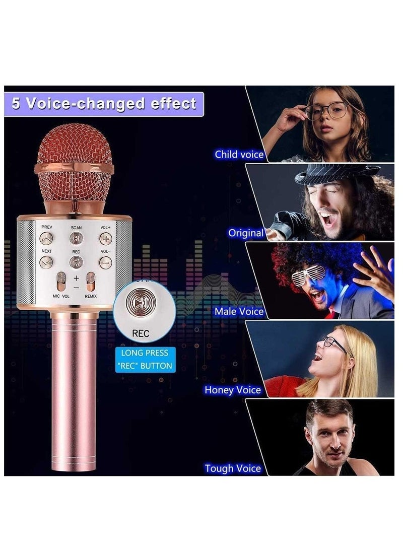 Bluetooth Microphone for kids Birthday Gift Toys for Age 3 4 5 6 7 8 9 10 Girls Boys Wireless Karaoke Mircrophone Little Kid Gifts Toy for Toddler Children  - Image 2