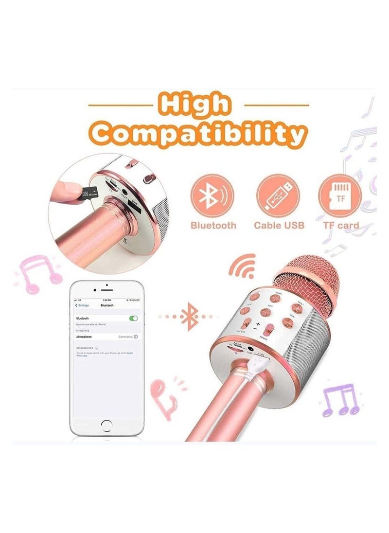 Bluetooth Microphone for kids Birthday Gift Toys for Age 3 4 5 6 7 8 9 10 Girls Boys Wireless Karaoke Mircrophone Little Kid Gifts Toy for Toddler Children  - Image 4