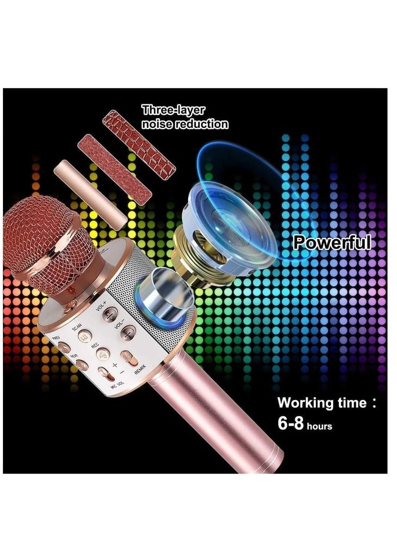 Bluetooth Microphone for kids Birthday Gift Toys for Age 3 4 5 6 7 8 9 10 Girls Boys Wireless Karaoke Mircrophone Little Kid Gifts Toy for Toddler Children  - Image 3