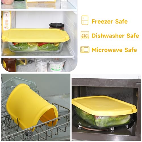 Purekra Silicone Lids for Pyrex 232丨232-D Glass Baking Dish, 1 Pack Silicone Lid for Pyrex Glass Baking Dish, Dishwasher & Freezer & Microwave Safe (Baking Dish Not included) - Image 5
