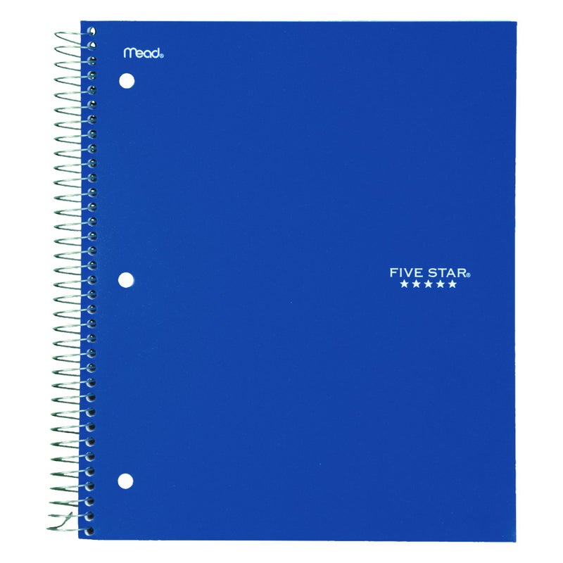 Mead Five Star 06210 Wirebound 3-Subject Notebook, College Rule, 11 x 8 1/2, 150 Sheets, Assorted - Image 5