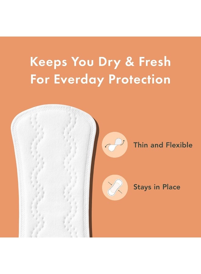 Rael Feminine Care Period Essential for Women Organic Cotton Cover Regular Overnight Pads for Women Regular Panty Liners and Feminine Wipes - Image 4