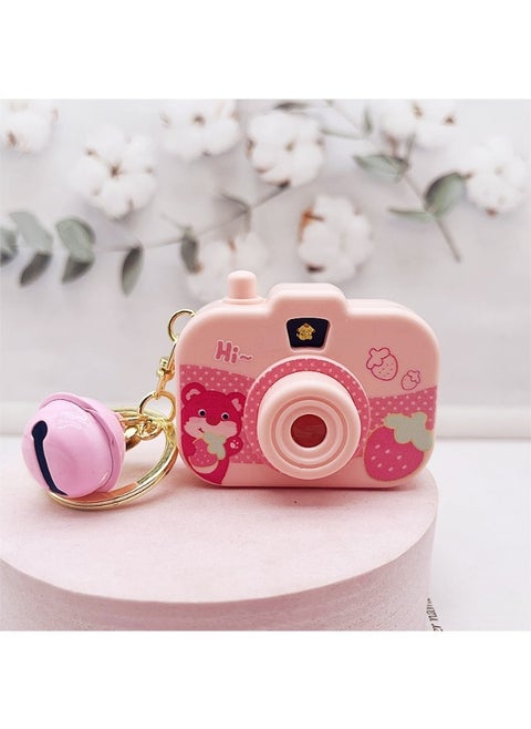 Cute Novelty Kuromi Projector Camera Keychain with Glow-in-the-Dark Feature