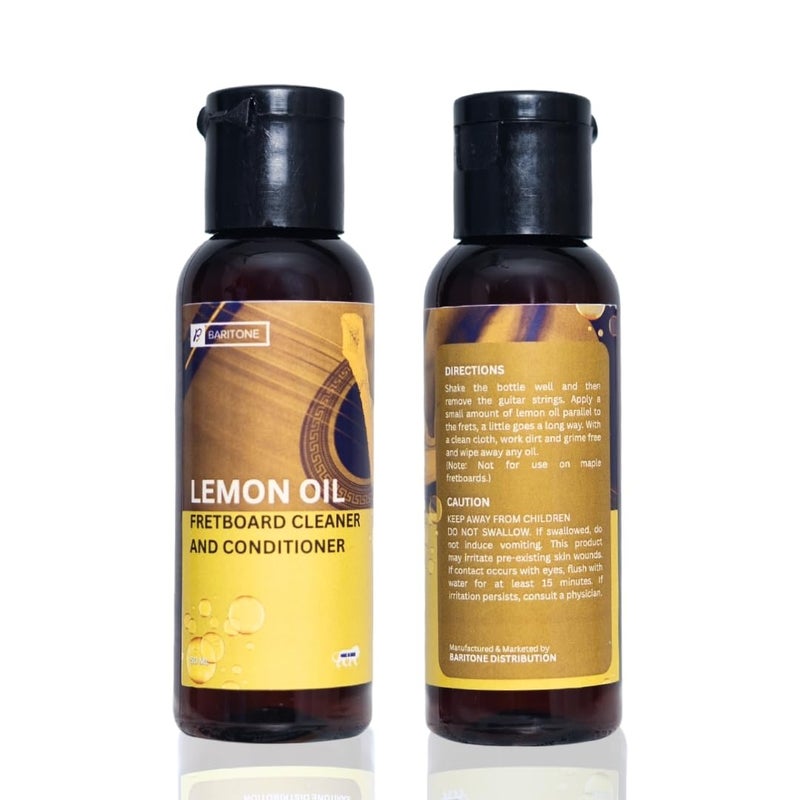 Baritone زيت الليمون لتنظيف لوح الجيتار – يستعيد اللمعان ويعتني بالخشب 50 مل - Image 2