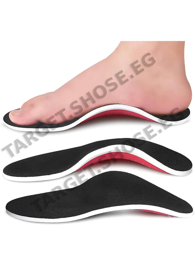 نعل داخلي طبي لتقويم القدم، دعم قوسي ثلاثي الأبعاد مع وسادة جل للكعب، مناسب للقدم المسطحة والتهاب اللفافة الأخمصية وآلام الكعب، نعل داخلي مريح للأحذية الرياضية وأحذية العمل – مقاس (EU 40-46) - Image 5