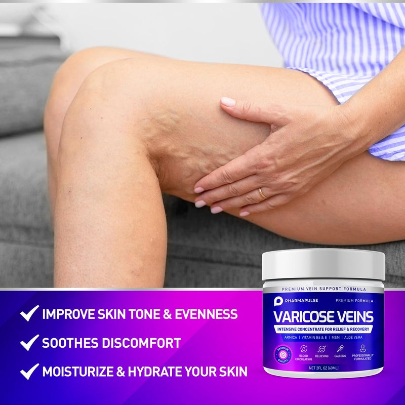 Pharmapulse Leg Comfort Cream â€“ Cooling & Moisturizing Formula for Smooth, Refreshed Skin â€“ Collagen-Infused Cream for Nourished, Relaxed Legs â€“ Gentle Daily Skincare for All Skin Types, 2oz - Image 4