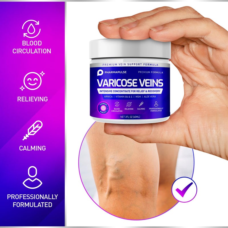 Pharmapulse Leg Comfort Cream â€“ Cooling & Moisturizing Formula for Smooth, Refreshed Skin â€“ Collagen-Infused Cream for Nourished, Relaxed Legs â€“ Gentle Daily Skincare for All Skin Types, 2oz - Image 2