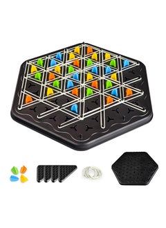 ماركة غير محددة Chain Triangle Game, Chain Triangle Chess Game,Triggle Rubber Band Game,2 to 4 Players for Family,Party   105 / 5,000 لعبة المثلث المتسلسل، لعبة شطرنج المثلث المتسلسل، لعبة الشريط المطاطي المحفز، من 2 إلى 4 لاعبين للعائلة والحفلات  - Image 1