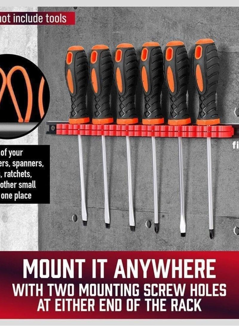 GGOOT Organizer Wrench Organizer Hand Tool Plastic Rail Wrench Hanger Hardware Garage Workshops Tool Tool Display - Image 5