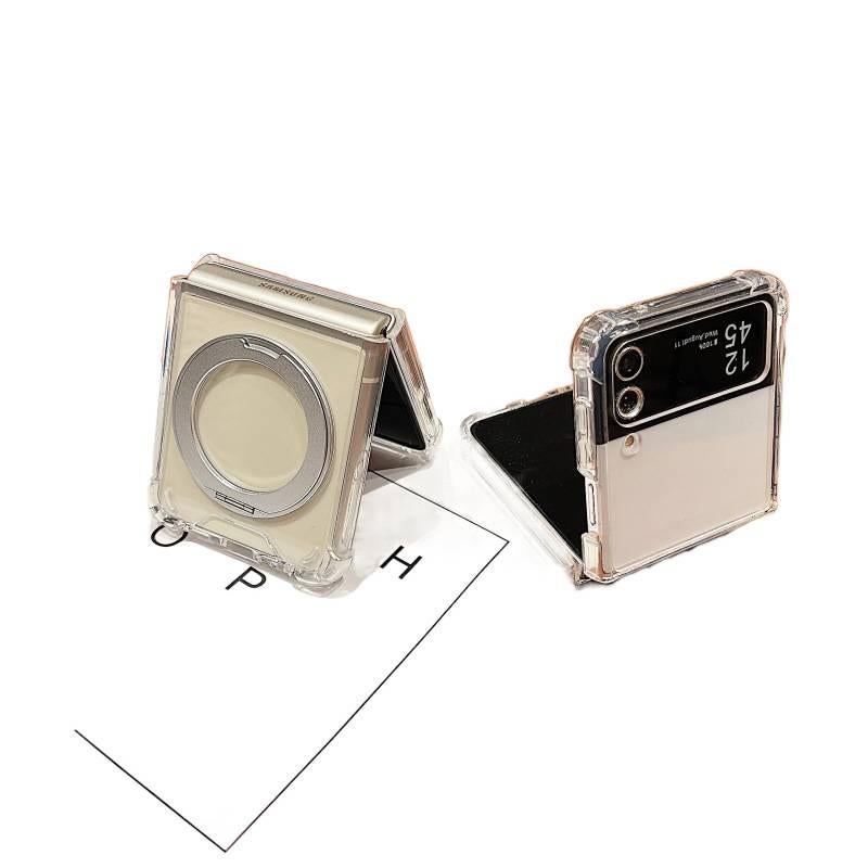 غطاء MagSafe | حامل | شفاف | Acrylic | حماية من السقوط | مقاوم للصدمات لـ Samsung Galaxy Z Flip 5 - Image 4