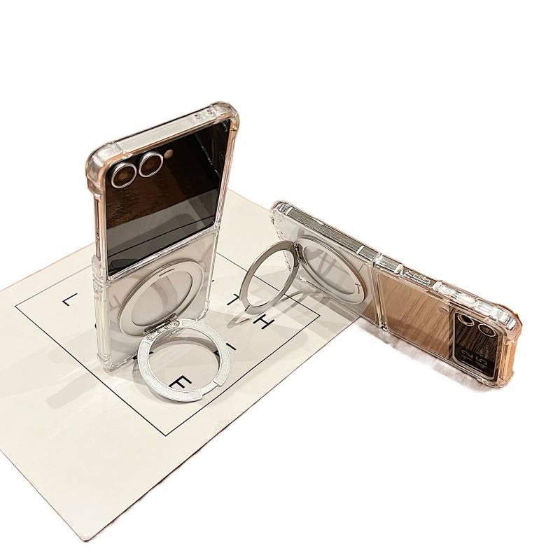 غطاء MagSafe | حامل | شفاف | Acrylic | حماية من السقوط | مقاوم للصدمات لـ Samsung Galaxy Z Flip 5 - Image 5