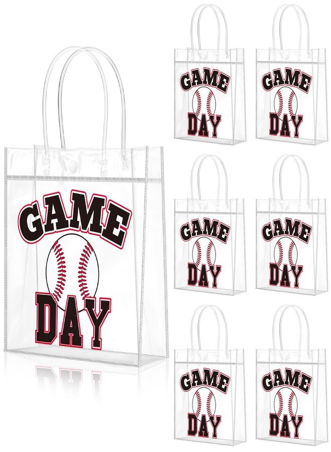 Wesnoy 20 Pcs Baseball Goodie Bags Bulk Baseball Gift Bags with Handles Reusable Sport Party Favor for Candy Birthday Party Supplies 8 x 8 x 3.15'' - Image 1