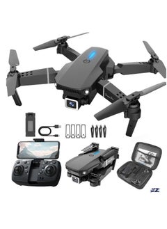 ELTRAZONE E88 4K HD Drone – Foldable Aerial Drone Aircraft for Beginners, 2.4GHz Real-Time Transmission, 360° Roll, Long Battery Life, Headless Mode, Trajectory Flight, One Key Return  - Image 1