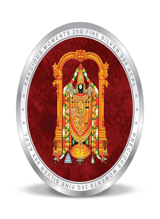 ACPL Precious Moments BIS Hallmarked Shri Tirupati Balaji Temple 20gm 999 Pure Silver Coin by ACPL - Image 2