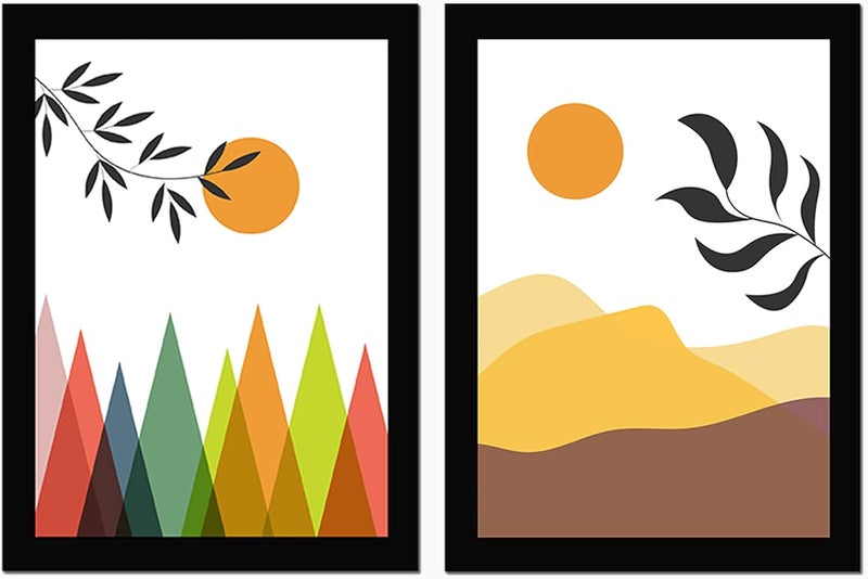 AR Creative Beautiful Scenery Wall Art Prints Set - Image 1