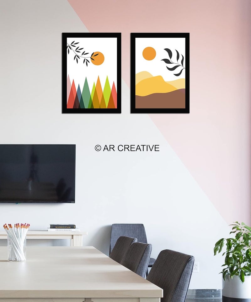 AR Creative Beautiful Scenery Wall Art Prints Set - Image 2