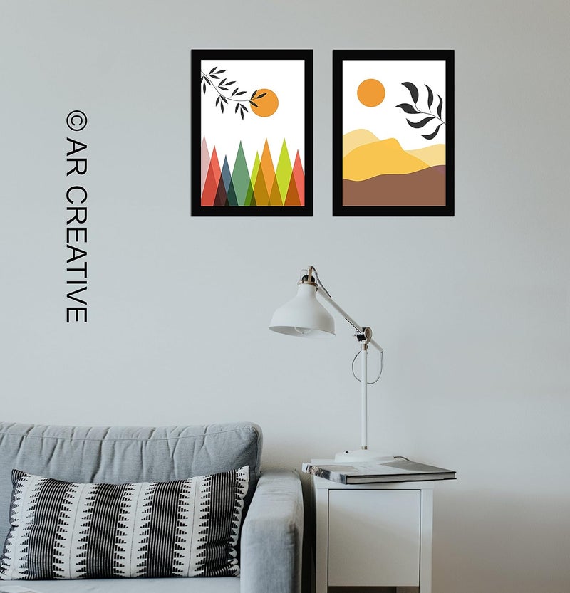 AR Creative Beautiful Scenery Wall Art Prints Set - Image 3