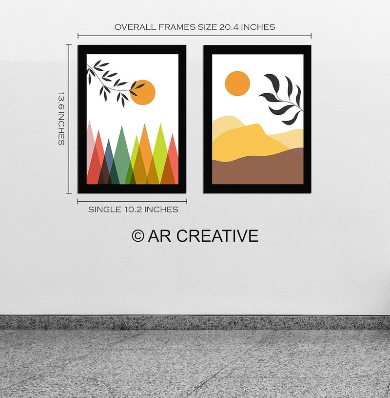 AR Creative Beautiful Scenery Wall Art Prints Set - Image 4
