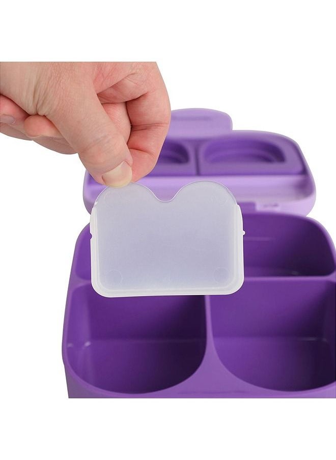 Eazy Kids - Bento Lunch Box With Handle - Purple - Image 1